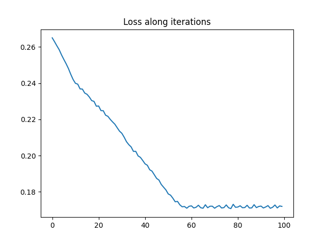 Loss along iterations