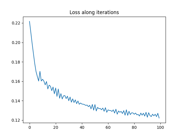 Loss along iterations